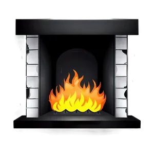 Animated Fireplace Cartoon Png 06122024 PNG image