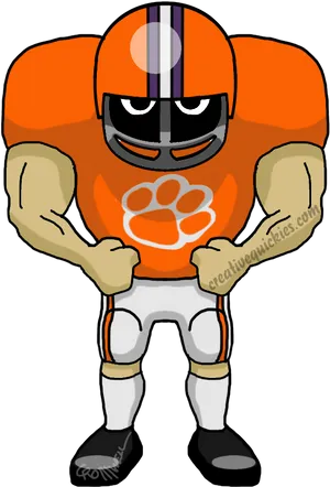 Animated Football Player Clipart PNG image