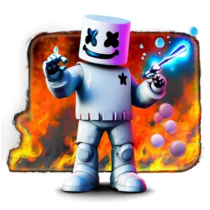 Animated Fortnite Marshmello Png 06252024 PNG image