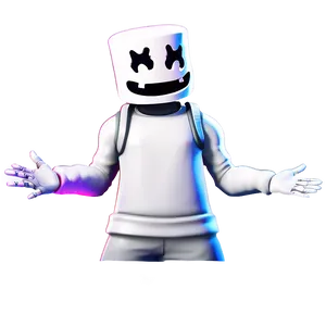 Animated Fortnite Marshmello PNG 06252024