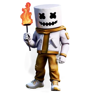 Animated Fortnite Marshmello PNG 06252024