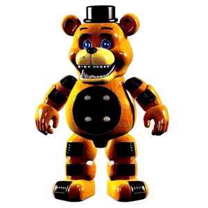 Animated Freddy Fazbear Model Png 05252024 PNG image