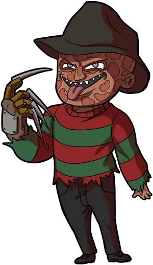 Animated Freddy Krueger Cartoon PNG image