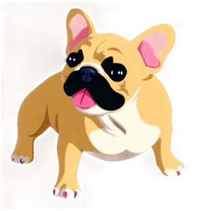 Animated French Bulldog PNG 06202024