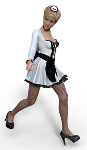 Animated French Maid Costume
