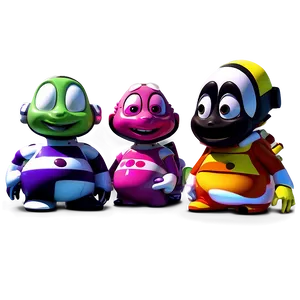 Animated Friends Characters PNG 05212024