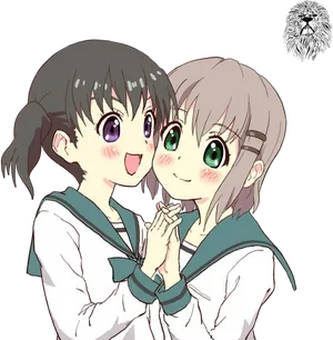 Animated Friends Excited Moment PNG