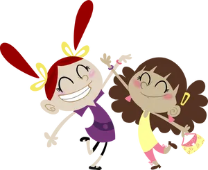Animated Friends Happy Dance PNG image