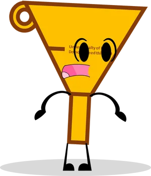 Animated Funnel Character PNG image