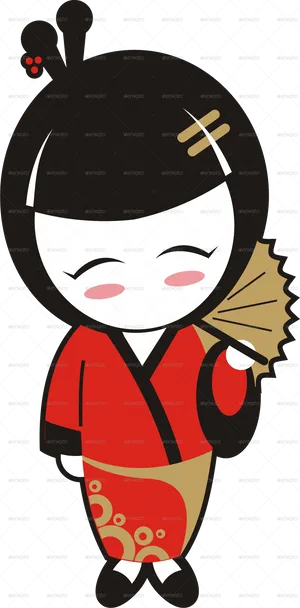 Animated Geishain Kimono
