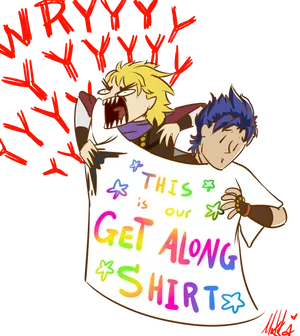 Animated Get Along Shirt PNG image