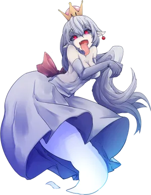 Animated Ghost Queen Illustration PNG image