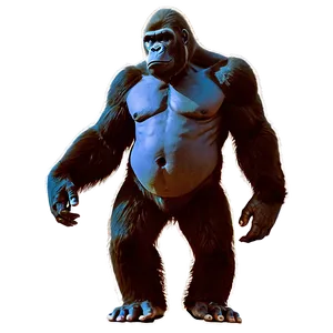Animated Gorilla Walking Png 05212024 PNG image