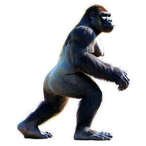 Animated Gorilla Walking Png 95 PNG image