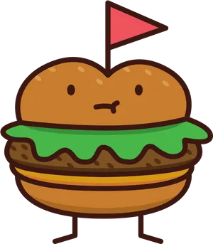 Animated Hamburger Character.png PNG image