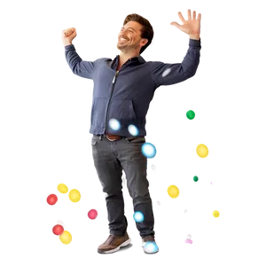 Animated Happy Man PNG Hea PNG