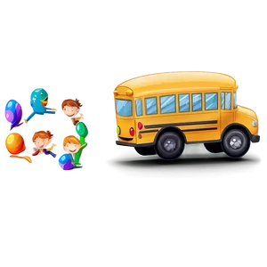 Animated Happy School Bus Png 05242024 PNG image