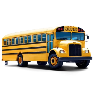 Animated Happy School Bus Png Xyf45 PNG image