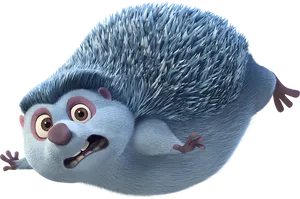 Animated Hedgehog Character PNG image