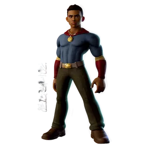 Animated Heroic Pose PNG