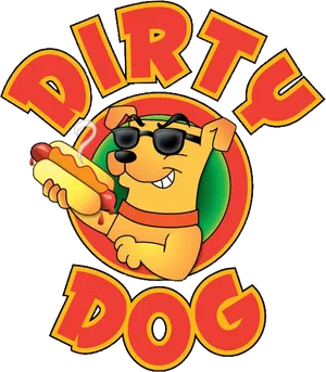 Animated Hot Dog Character Logo
