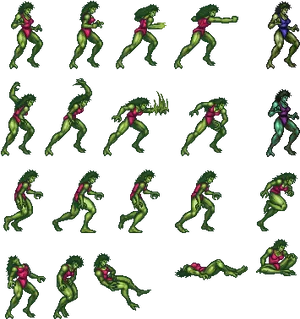 Animated Hulk Sprite Sheet