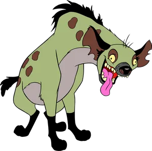 Animated Hyena Cartoon Character PNG image