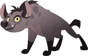 Animated Hyena Character PNG image