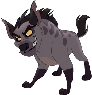 Animated Hyena Character PNG image