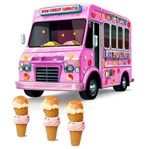 Animated Ice Cream Truck Scene PNG 73 PNG