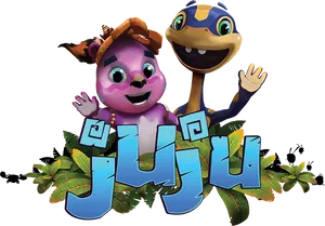 Animated_ Juju_ Characters_ Posing PNG image