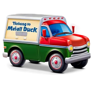 Animated Kids Mail Truck PNG Vep16 PNG