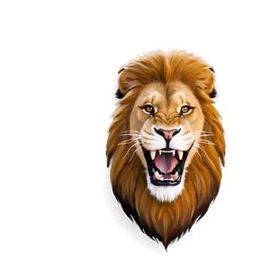 Animated Lion Face PNG 46
