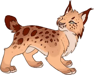 Animated Lynx Walking PNG image