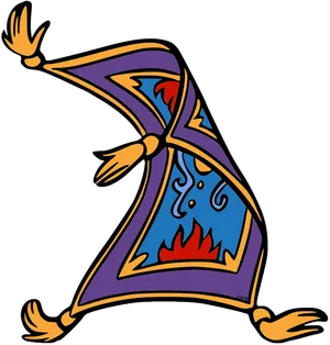 Animated Magic Carpet Character
