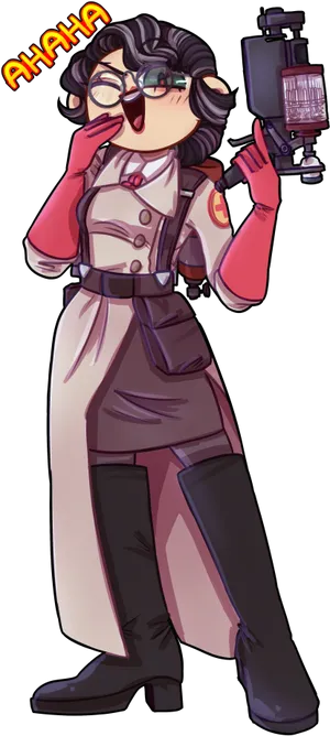 Animated Medic Laughing T F2 PNG image