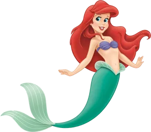 Animated Mermaid Character PNG image
