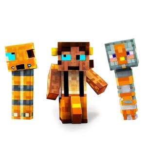 Animated Minecraft Characters Png 05252024 PNG image