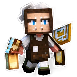 Animated Minecraft Villager Png 7 PNG image