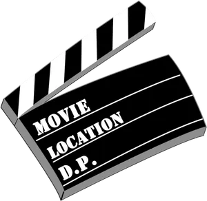 Animated Movie Clapperboard PNG image