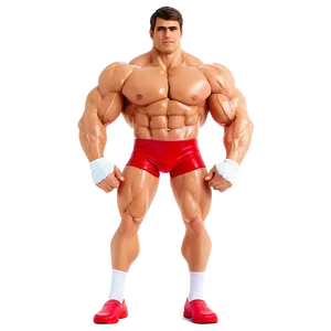 Animated Muscle Man Png 06252024 PNG image