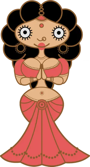 Animated Namaste Greeting PNG image