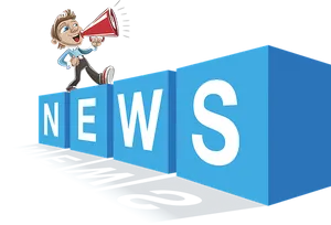 Animated News Announcer PNG image