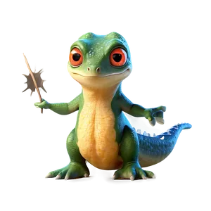 Animated Newt Character Png Gps PNG image