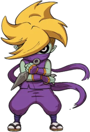 Animated Ninja Character Pose