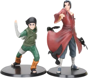 Animated Ninja Figurines PNG image