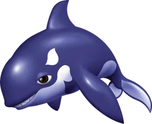 Animated Orca Character PNG image