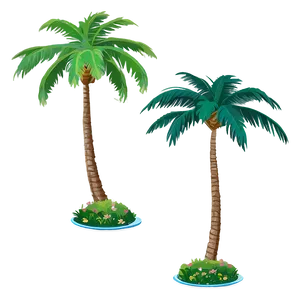 Animated Palm Trees PNG Hrs
