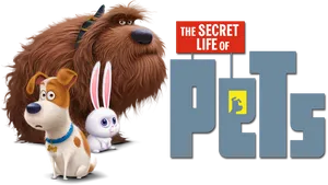 Animated Pets Adventure Movie Characters PNG image