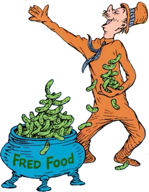 Animated Pickle Tossing Character